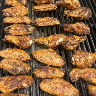 Slow cooked grilled wings