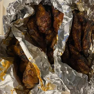 Bourbon, Thai chili, mild Buffalo grilled wings