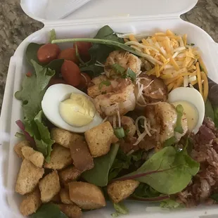 Grilled shrimp salad