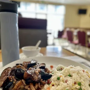 shredded pork with eggplants lunch special...