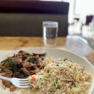 mongolian beef lunch special...