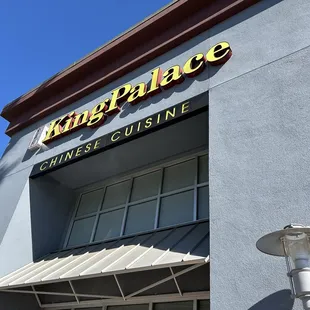 Outside the restaurant.