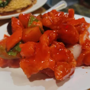 Sweet and sour fish fillet