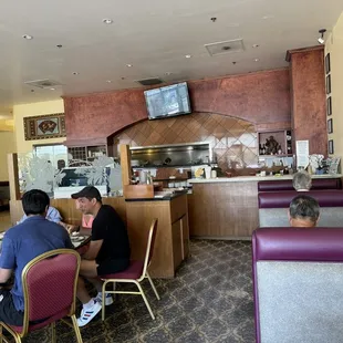 Kitchen and the counter.