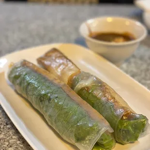 11. Tofu Veggie Spring Rolls