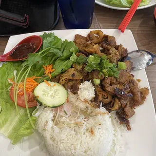 Grilled Pork with Steamed Rice