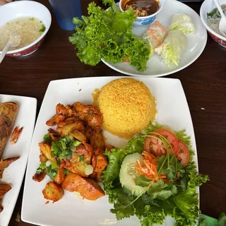 Grilled Chicken with Butter Rice