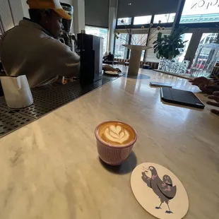 Flat white with oat milk