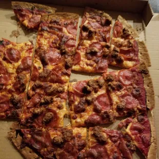 a pizza in a box