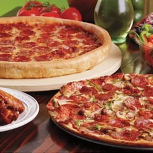 Thin crust &amp; Sicilian style pizzas, wings, salads &amp; much more