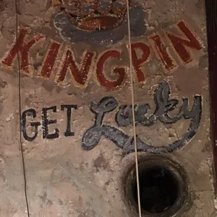 a sign on the side of a building