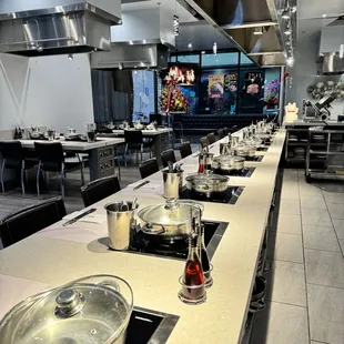 interior, sushi and sashimi