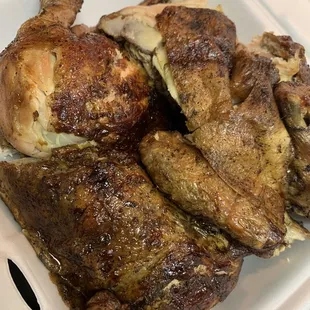 chicken in a styrofoam container