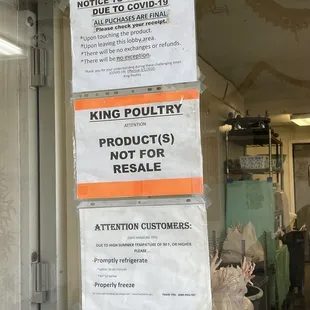 a sign in the window of a store