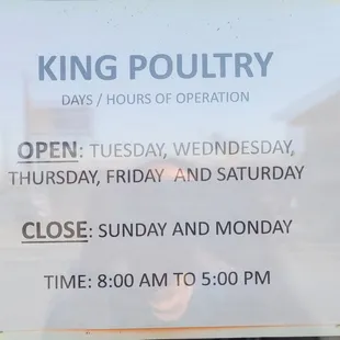 open tuesday, wednesday, and saturday