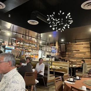 people sitting at tables