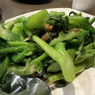 Chinese Broccoli with Dried Flounder