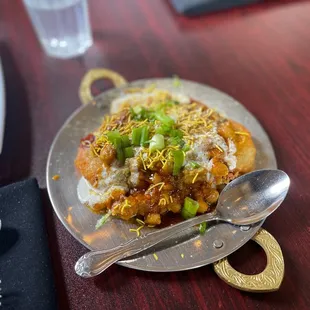 Aloo tikki chaat
