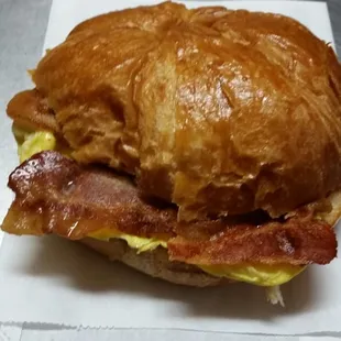 Bacon, Egg, and Cheese Crossaint