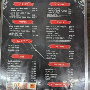King's Mediterranean food Menu 12.12.24