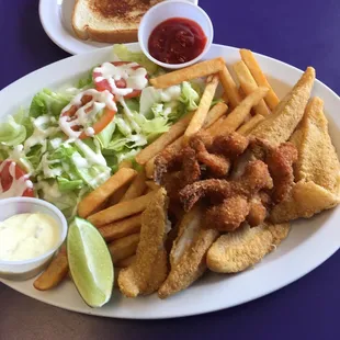 Fish and Shrimp meal $7.50