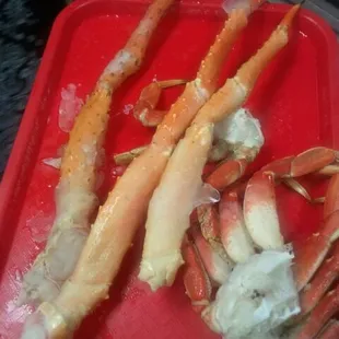 Dungeness and King crab legs