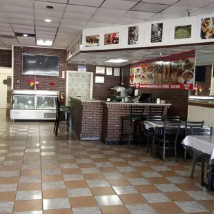 the dining area
