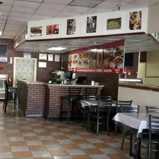 the dining area