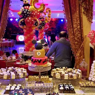 a dessert table