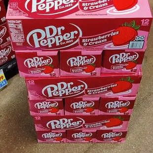 New strawberries and cream Dr. Pepper