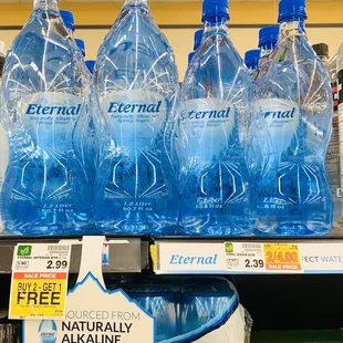 Eternal Water-Naturally Alkaline, Natural Electrolytes, Natural pH Spring Water. Aisle 19. Available Now at King Sooper's!!!