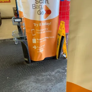 a shopping cart in a store