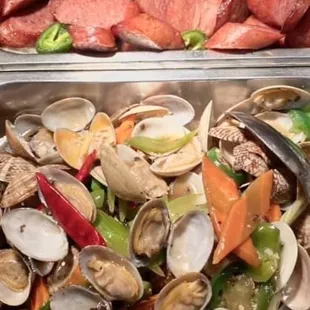 Clams and hot dogs