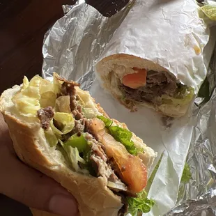 Steak &amp; Cheese On Sub Roll