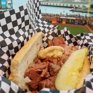Corned Beef Sandwich w/ Horseradish (Giants vs Pirates 07/29/2014)...
