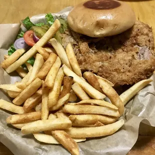 Chicken fried steak sandwich....