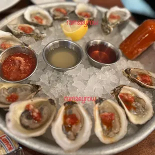 Raspberry Points and Salt Shaker oysters!
