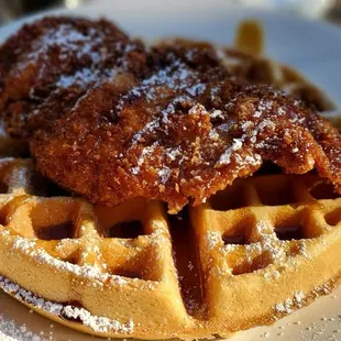 A La Brass Chicken &amp; Waffles $19