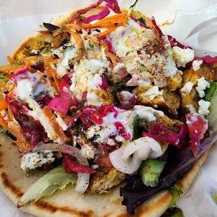 This is the yummy chicken shawarma.