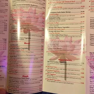 menu, sushi and sashimi