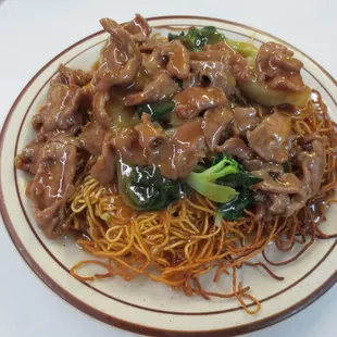 Tomato Beef Chow Mein