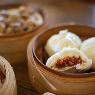 Steamed BBQ pork buns