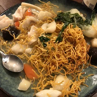 Seafood Pan Fried Noodle