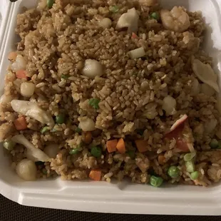 Seafood fried rice