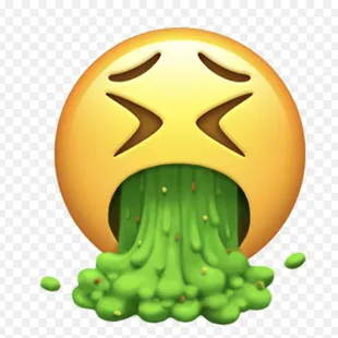 a green slimy emojt