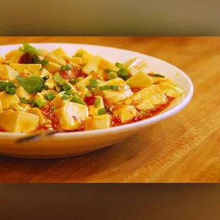 a plate of food on a table