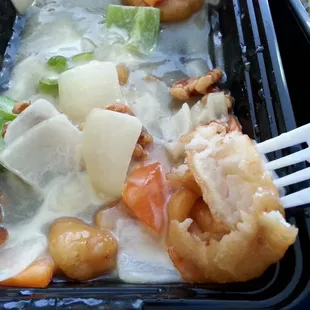 Tiny chicken core in this greasy WMD