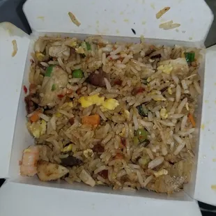 Combination fried rice.