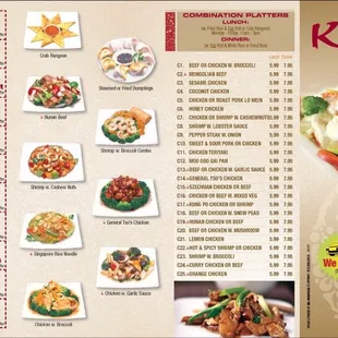 menu for king wok