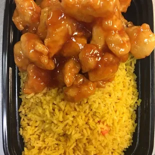 honey chicken combo platter
